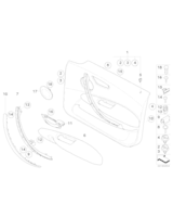 Osłona głośnika średniokton. prawego - 51416975350