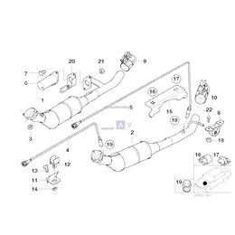 Rubber mounting - 18207503027