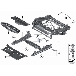 Rama fotela manualna prawa - 52107269528
