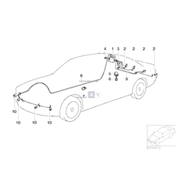 Czujnik PDC przód tył BMW E38 E39 sedan - 66202184368