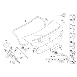 Siłownik pneumatyczny pokrywy bag. - 51247129194