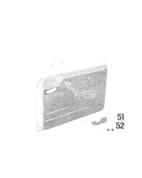 Podłokietnik, nylon-braun, lewy - 51411830821