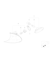 Lampa kierunkowskazu przednia lewa - 63126904299