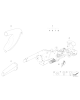 Uchwyt dźwigni hamulca ręcznego, skóra - 34427900344