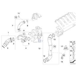 O-Ring BMW E60 E61 E63 E64 E70 E71 E83 E90 E91 E92 535 635 3.0 3.5 3.3 335 - 11657795047