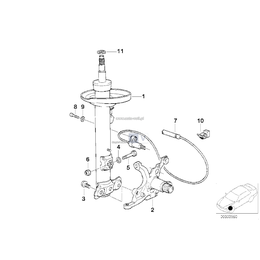 Amortyzator przedni prawy - 31311092574