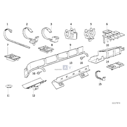 Uchwyt przewodu - 61131382107
