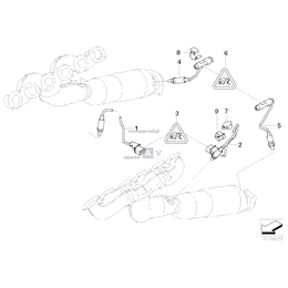 Pasuje tylko do cylindra 7-12, Sonda lambda, szara - 11787558179