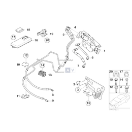 Przewód ciśnieniowy BMW E65 E66 730 740 750 760 - 37136753034