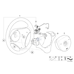 Osłona kierownicy wielofunkcyjnej tytan, Titan 90 - 32306771250