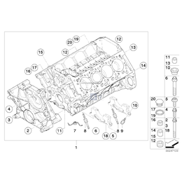 Oryginał BMW - 11117557325
