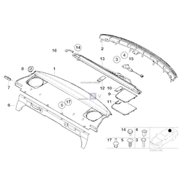 Osłona otworu wyl. pasa - 51468226502