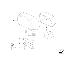 Prowadnica zagłówka, blokowana - 52107076683