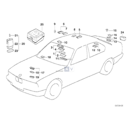 Wewn.lampka do czytania tylna prawa - 63312234636