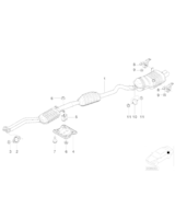 Uszczelka rury wydechowej BMW E38 E39 E46 2,0 2,3 2,5 2,8 - 18301440183