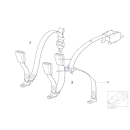 Pas bezpieczeństwa tylny prawy - 72118191862