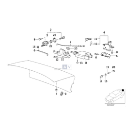 Mocowanie przełącznika zamka - 51241973386