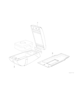 Podłokietnik dolna część, skóra - 52201914615