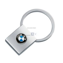 Breloczek brelok z logo mały kwadratowy BMW E30 E36 E46 E39 E38 E60 E65 E90 E87 F10 F30 F20 F21 X1 X3 X5 X6 - 80560443278