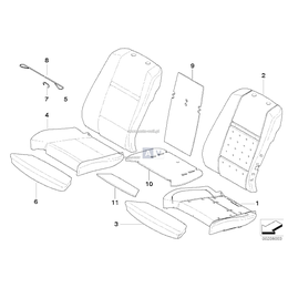 Wkładka reg. głęb. siedzenia - 52109168682