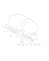 Listwa mask. progu, tylna wewn. lewa - 51478201335