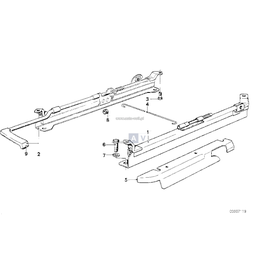 Drążek połącz. zapadki fotela prawy - 52101877336