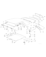 Mocowanie Hardtop'u, prawe - 54218163054