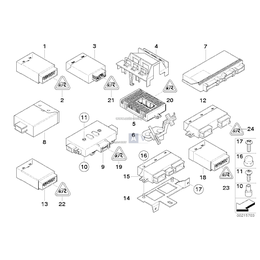 Sterownik modułu Micro Power BMW E60 E61 E63 E64 520 523 525 530 540 545 550 M5 630 645 650 M6 - 61356982347