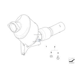 Zestaw montażowy, system otw. DPF - 18100422103