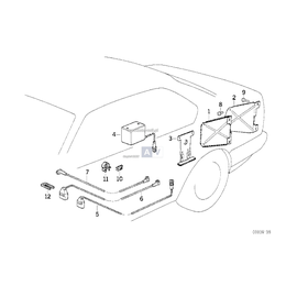 Uchwyt zmieniarki CD, przedni - 65128355804