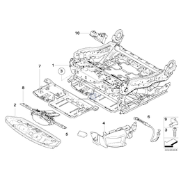 Mechanika fotela elektryczna prawa - 52107250060