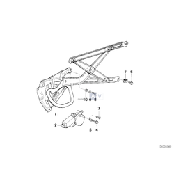 Elektr.siłownik szyby przedni prawy - 51331970972