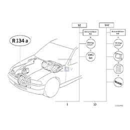 Wiązka przewodów elektr. klimatyzacji - 61129402718