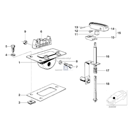 Dźwignia, górna część - 25161209924