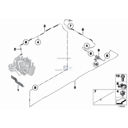 Przewód paliwa ogrzewania postojowego - 64129203840