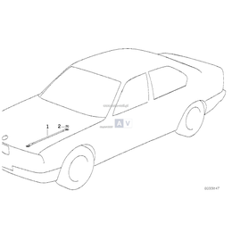 Taśma uziemiająca pokrywy silnika - 65311720876