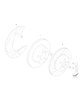 Tarcza hamulcowa przód E87 E81 E91 E92 X1 - Oryginał BMW - 34116764645