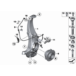 Czujnik impulsów DXC przód BMW F01 F02 F06 F07 F10 F11 F12 F13 - 34526784902
