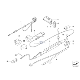 Kabel plus akumulatora - 61127835218