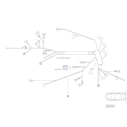 Wiązka przewodów silnika - 12517790365