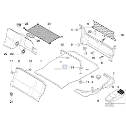 Zaślepka osłony bagażnika, tylnej - 51478172289