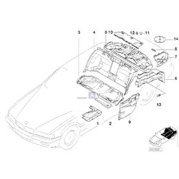 Izol. dźwięk. ścianki dział. bagażnika - 51488125954