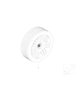 Opona Michelin Pilot Alpin A2, Koło zimowe kpl., alu. - 36110304600