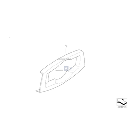 Osłona panelu obsł. świateł - 61317965465