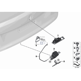 Przycisk klapy tył BMW F22 F23 F30 F30N F31 F31N F87 F87N - 51247368753