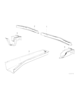 Uchwyt pochł. energii zderz, tylny - 41121881135