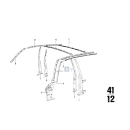 Słupek środkowy lewy - 41211831731