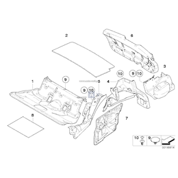 Izolacja dźwiękowa bagażnika prawa - 51487068940
