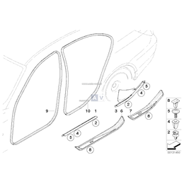 M Osłona progu, przednia prawa - 51477898822