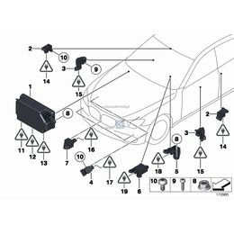 Sterownik poduszki powietrznej - 65779248095